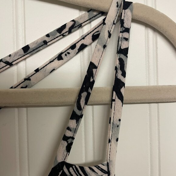 Rue 21 Aztec Pattern Black White Jr’s Dress Sz S Racerback Straps Embroidery Y2K - Picture 4 of 10